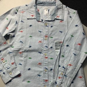 Boys Carter’s long sleeve dinosaur shirt size 10